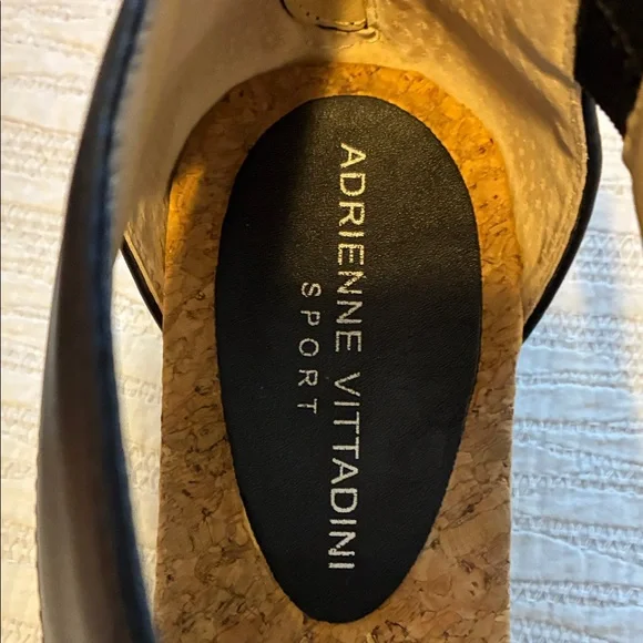 Adrienne Vittadini Black Cross-Strap AV Claud Sandals - Picture 5 of 5